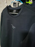 罗蒙（ROMON）卫衣男大码长袖T恤户外运动休闲外套打底衫上衣UP89黑色加绒3XL 实拍图