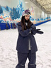 南恩NANDN滑雪镜护目镜女雪地滑雪眼镜透气高清防雾翻盖男滑雪镜 白框玫瑰紫 实拍图