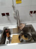 四季沐歌（MICOE）厨房水槽大单槽 304不锈钢厨房手工大水槽洗菜盆一体盆洗碗槽单槽 太空银【680*450+抽拉龙头】 晒单实拍图