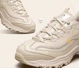 斯凯奇（Skechers）女鞋珠珠熊老爹鞋厚底增高百搭复古运动休闲鞋149463 乳白色/OFWT 37.5 正常码，脚背宽高选大半码 实拍图