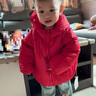 嘟嘟家宝宝棉服冬季保暖儿童加厚棉衣男童冬季连帽外套冬款女童棉袄冬装 红色龙 90 实拍图