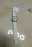 Mtin斯沃琪Swatch橡胶硅胶表带GB274 SUOB704原创炫彩手表带男女代用 白色 17mm 实拍图