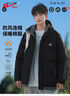 回力棉服男冬季加厚保暖连帽外套男潮流宽松棉衣防寒男装黑色2XL 实拍图