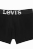 Levi's【商场同款】李维斯男士时尚经典LOGO织花黑色平角单条装 黑色 L 实拍图