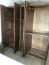 原始原素 实木衣柜 现代简约橡木柜子储物柜大衣橱 五门- 黑胡桃色 晒单实拍图