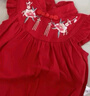 优奇周岁女宝宝礼服夏季婴儿夏装衣服红色旗袍连衣裙夏天抓周冠衣中式 实拍图