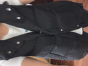 坦博尔羽绒服女轻薄羽绒马甲时尚立领背心短款外套TD238006 黑色 L (170) 实拍图