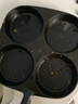 典匠煎蛋锅铸铁平底小煎锅早餐汉堡蛋饺锅加深四孔煎蛋模具生铁无涂层 四孔煎蛋锅 实拍图