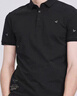 马克华菲【金线刺绣】短袖POLO衫男2025夏季新款潮酷港风时尚翻领上衣 黑色001 L /175 实拍图