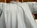 无印良品（MUJI）女式 防紫外线 拉链短款连帽衫夏季款硬核防晒服防晒衣BB12CC4S 灰色 M 160/84A 实拍图