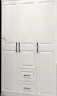 默诺【现货闪发】 衣柜卧室现代简约平开门组装实木质大衣橱 【三门】1.2主柜 升级实木板 实拍图