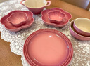 酷彩（Le Creuset）炻瓷19/23cm圆形碟 家用餐具水果盘甜品盘西餐盘沙拉盘餐盘 圆形碟桔色 23cm 实拍图