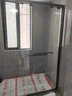 心海伽蓝（SHKL）下沉式淋浴房玻璃隔断一字型无下轨无障碍浴室卫生间干湿分离1p 【哑黑】宽1.8-1.89m/2m高 实拍图