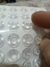 耐巧 透明硅胶防撞颗粒衣橱柜门后防撞垫贴缓冲防护防磕碰防滑胶粒 【13*5.5mm】 50颗 实拍图