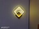 BERRUAN现代简约走廊灯客厅楼梯温馨背景壁极简卧室床头LED网红壁灯墙灯 金色方形小鹿右三色 晒单实拍图