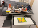 仕宇 多功能茶几餐桌一桌多用折叠升降中小户型茶几电视柜组合套装 1.2米颗粒板茶几雪山白玻璃 实拍图