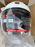 雅马哈雅马哈摩托车电动车头盔3C认证男女四季轻便安全帽四分之三盔春夏 白色（贴面版型） L 实拍图
