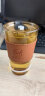 拜杰竹节杯玻璃吸管水杯ins风带盖咖啡奶茶杯女竹节杯琥珀色450ml 实拍图
