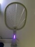 久量电蚊拍家用充电式紫光灭蚊灯自动诱蚊驱蚊器电苍蝇拍底座灯拍两用 实拍图