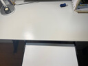 耀沉【24小时发货】电脑桌台式实木桌面简约书桌书架一体办公学习桌子 黑架+白色 长140*宽60*高75 实拍图