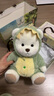 莉娜熊（TeddyTales）小熊玩偶毛绒玩具泰迪手作熊公仔娃娃生日礼物送女生 恐龙中奶白 搭配短毛崽崽 礼盒装 实拍图