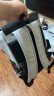 罗梅达尔（Rommedal）新款品牌牛皮双肩包男户外旅行背包时尚大容量学生书包 白色拉链款 晒单实拍图