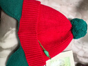 Kocotree精选宝宝帽子秋冬季儿童护耳针织帽婴幼儿围脖毛线帽保暖男童女童 热闹红麋鹿-帽子 S码【帽围46-50cm，建议1-2岁】 实拍图