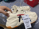 FILA FUSION官方潮牌斐乐女鞋BUBBLE泡泡鞋时尚百搭休闲运动鞋女 米色-AG经典款 厚底增高 38.5 实拍图