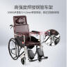 鱼跃（yuwell）居家护理型轮椅H059B 半躺型带坐便器椅餐板钢管加固 手动折叠老人轮椅车 晒单实拍图