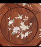 攀森红木家具 非洲花梨（学名:刺猬紫檀）鼓凳 实木圆凳 家用中式茶几矮凳中式古典古筝圆凳子 贝雕大号高45cm 实拍图