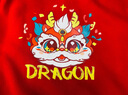 真维斯网红亲子装卫衣新款秋装一家三口国潮上衣国庆炸街母子装潮 【透气亲肤】红色/K彩带龙 160 实拍图