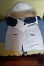 波司登（BOSIDENG）【反季】冬季极寒羽绒服鹅绒于适同款男女情侣款短款大毛领外套 冰川灰8235【蓝灰色调】 冰川灰 S 160/84A 体重110-130斤卡码拍大 实拍图