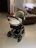 纽贝耳newber纽贝耳婴儿推车可坐躺高景观折叠双向宝宝手推车避震轻便 黑白【优质PU皮】 实拍图