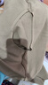 红蜻蜓（RED DRAGONFLY） 短袖t恤女宽松针织打底2025年春夏季百搭圆领女装内搭女士上衣衫 短袖亚麻色 均码 （适合80-130） 实拍图