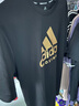 阿迪达斯 （adidas）短袖男2023夏季户外休闲运动服跑步健身速干T恤 黑/金 2XL  实拍图