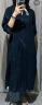 无印良品（MUJI）女式 木棉混双层纱织长袖连衣裙长裙裙子衬衫裙 BC2IOC4S 黑色 S 155/80A 晒单实拍图