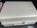 美旅箱包大容量行李箱24英寸拉杆箱顺滑飞机轮旅行密码箱79B珍珠白 实拍图