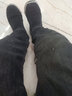 红青百年老北京布鞋男透气传统布鞋黑色软底防滑工作鞋一脚蹬劳保鞋爸爸鞋 加厚运动底 44 实拍图