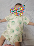 babylove婴儿连体衣夏季竹棉山茶纱布和尚服新生儿宝宝衣服薄款透气哈衣 实拍图