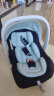 怡戈（Ekobebe）新生婴儿提篮式儿童安全座椅汽车用宝宝便携摇篮车载手提篮 黑绿 实拍图