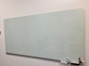 得力挂式白板180*90cm 全面屏磁性钢化悬挂式玻璃白板办公会议写字板黑板(含白板擦 白板笔 磁钉)MZ103 实拍图