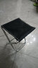 麦瑞迪小马扎便捷牛津布面不锈钢折叠凳子户外椅子钓鱼凳地铁凳战备板凳 基础半折款-黑色 实拍图
