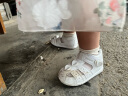 江博士（DR·KONG）健康步前鞋女宝宝小白鞋 软底夏季公主爱心舒适婴儿宝宝凉鞋 白色 21码 适合脚长约12.0-12.6cm 实拍图