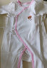 翘脚鸭 婴儿衣服新生儿连体衣秋冬季满月宝宝睡衣纯棉百天爬爬服春秋款 粉小熊2件【四季·系带款】 52cm （新生或待产） 实拍图