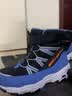 Skechers斯凯奇儿童绒绒靴雪地靴保暖男童棉鞋防寒加绒高帮女童靴660092L 男童/黑色/浅蓝色/BKLB 37 实拍图