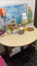 SOFS圆形折叠餐桌椅组合家用小户型多功能伸缩吃饭桌折叠桌简易大圆桌 【单桌】仿岩板1米 实拍图
