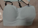 维多利亚的秘密 维密字母肩带果冻条背心式运动软支撑字母肩带无痕文胸内衣女 48PF浅水蓝-VS标款 11244701 XS /M 实拍图