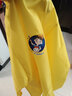 畅印 儿童围裙画画衣防水罩衣中大童绘画美术书法反穿衣小学生长袖护衣宝宝吃饭围兜可定制logo 柠檬黄 145(XXXL号1米35-1米6) 实拍图