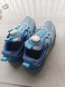 鸿星童男童鞋夏季网面透气网鞋新款儿童运动鞋单网旋纽扣男孩童鞋 S2027浅蓝 37 实拍图
