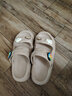 百慕倾臣凉拖鞋女夏季外两穿沙滩EVA柔软上班卡通可爱舒适防滑耐磨凉鞋 卡其 39-40 正码 实拍图